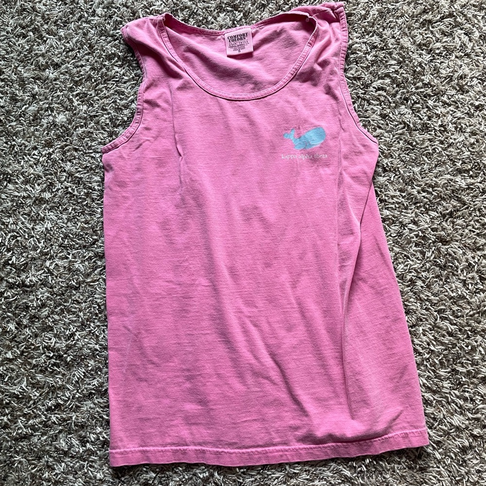 Vintage Iowa State University Kappa Alpha Theta Pink Tank Top